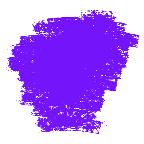 A purple paint splatter