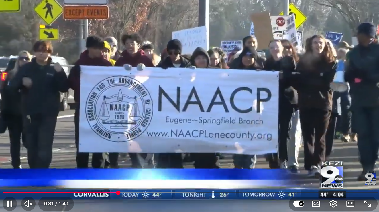 NAACP Eugene-Springfield branch holds MLK Jr. Day march