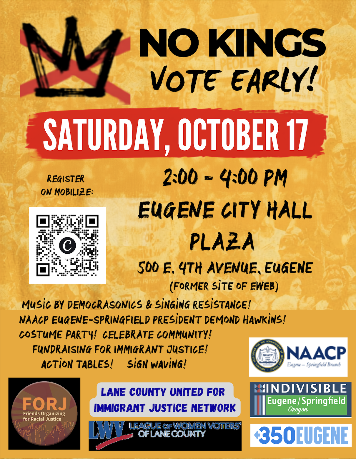 No Kings: Vote Early! with INDIVISIBLE