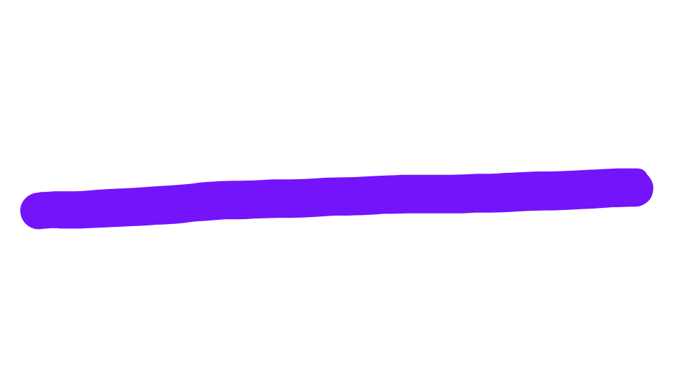 Purple glow stick lying horizontally on a black background.