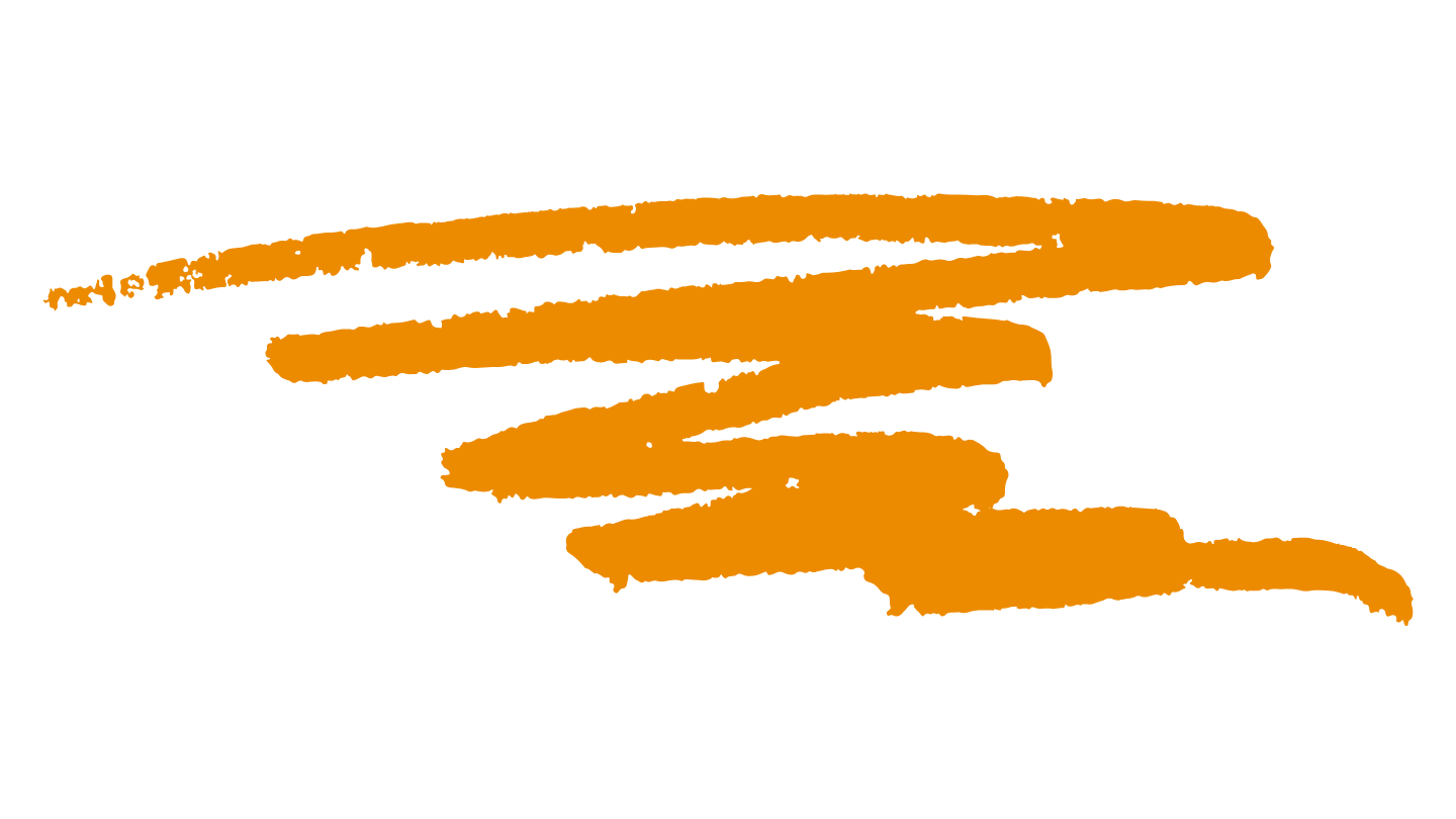 Orange paint swash