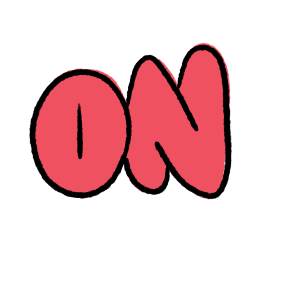 The word 'Ooh' written in large, pink, cartoonish letters with a black outline, on a dark background.