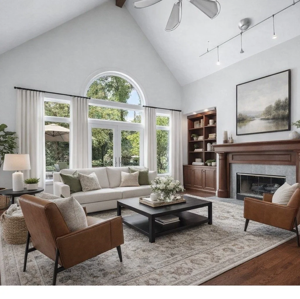 This is why we do what we do.

Before a single paintbrush touched the wall, before measurements were taken, and before our consultation even happened, we showed our clients what their living room could become.

We saw beautiful natural light, incredi