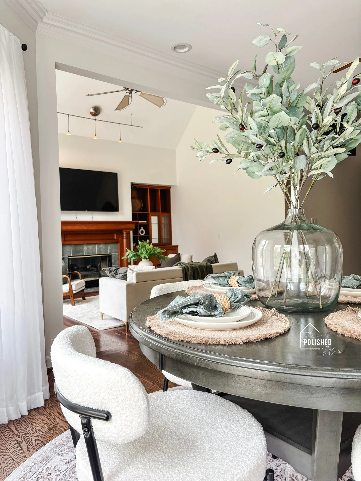 Every home tells a story.

This table isn't just a table. It's where birthday candles are blown out, homework gets finished, holiday memories are made, and family gathers at the end of the day.

The goal of staging isn't to fill a room.

It's to help