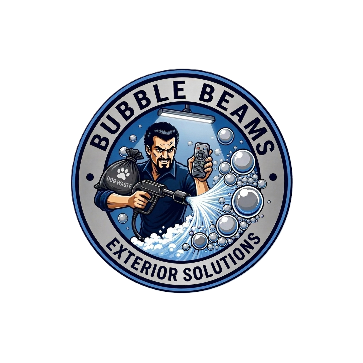 Bubble Beams Exterior Solutions