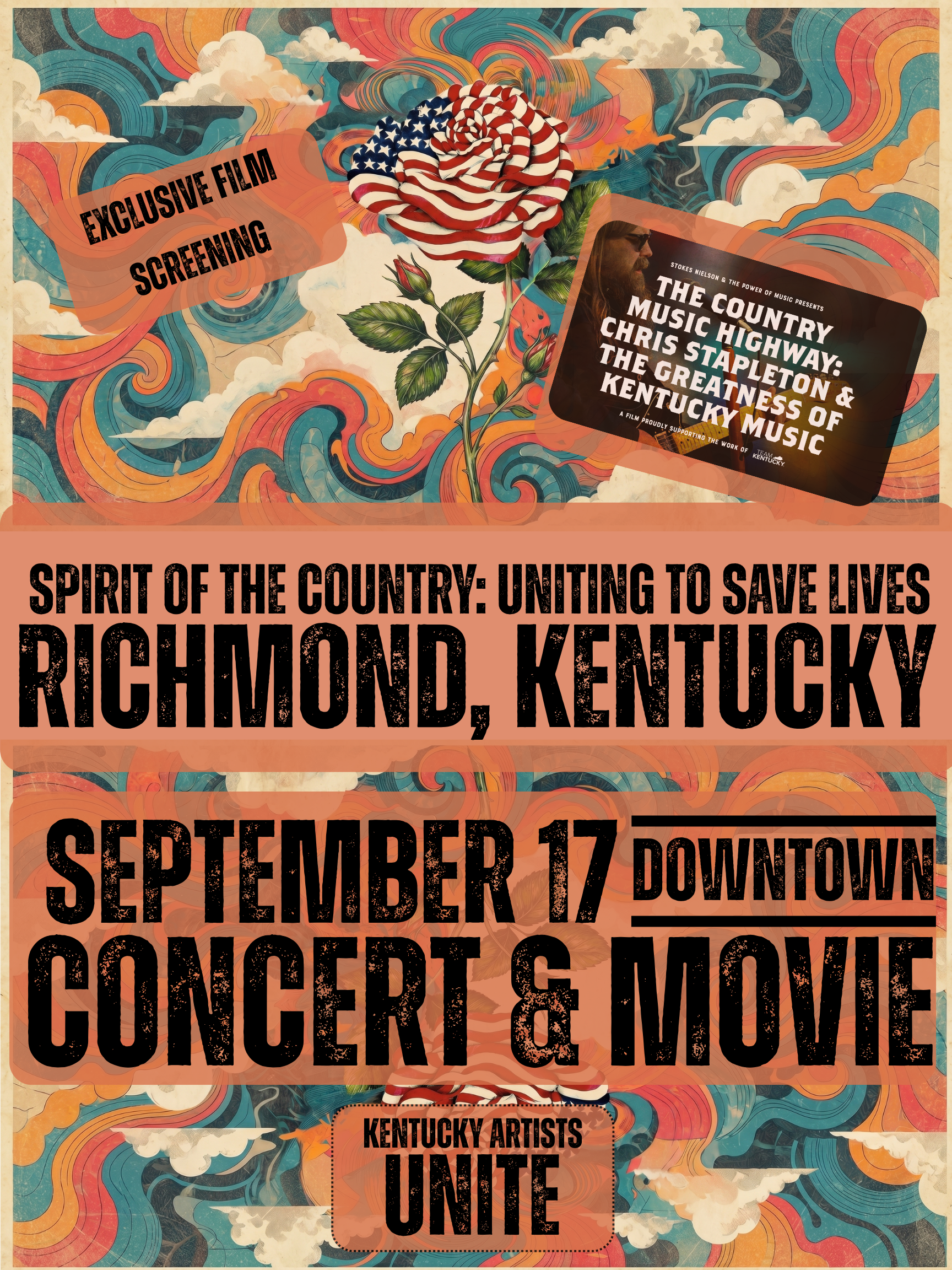 RICHMOND, KENTUCKY, USA - SPIRIT OF THE COUNTRY: UNITING TO SAVE LIVES (KENTUCKY)