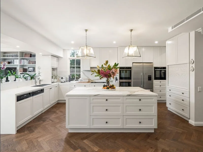 Bellevue Hill Residence by Yvonne Haber Architects. Joinery by David Reddy Furniture.