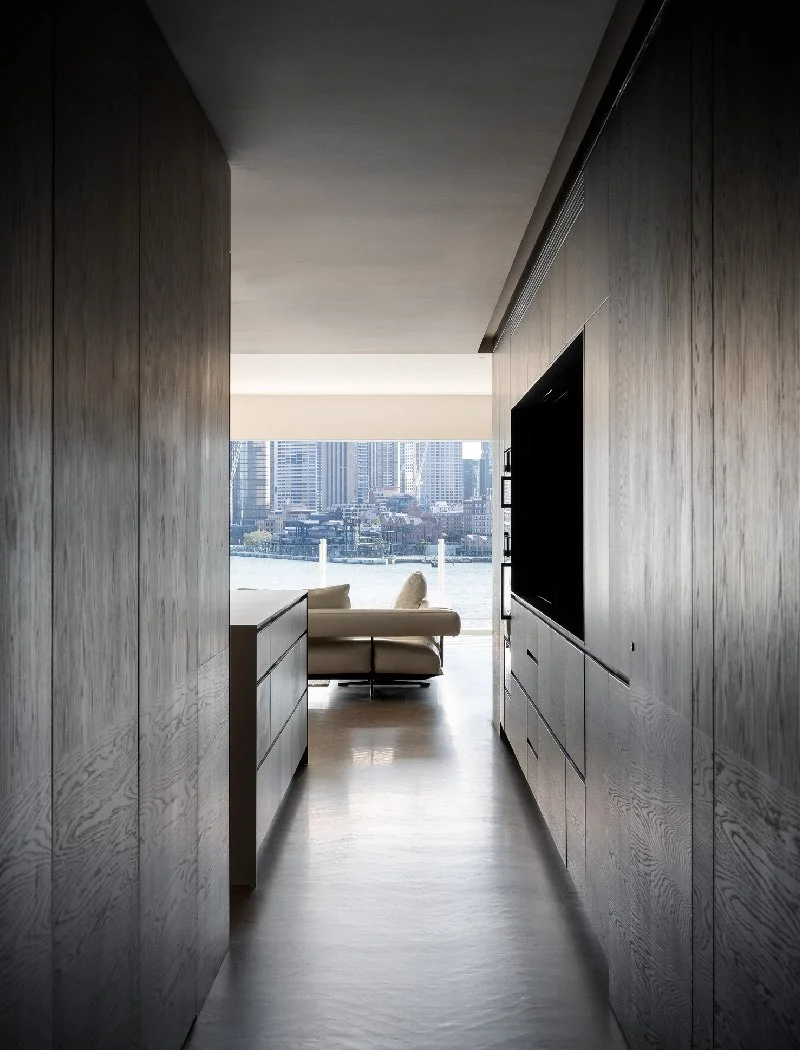 Aria Apartment by Julia English Architects and McGregor Westlake. Photography by Tom Ferguson. Joinery by David Reddy Furniture. Published in The Local Project 17 February 2021.