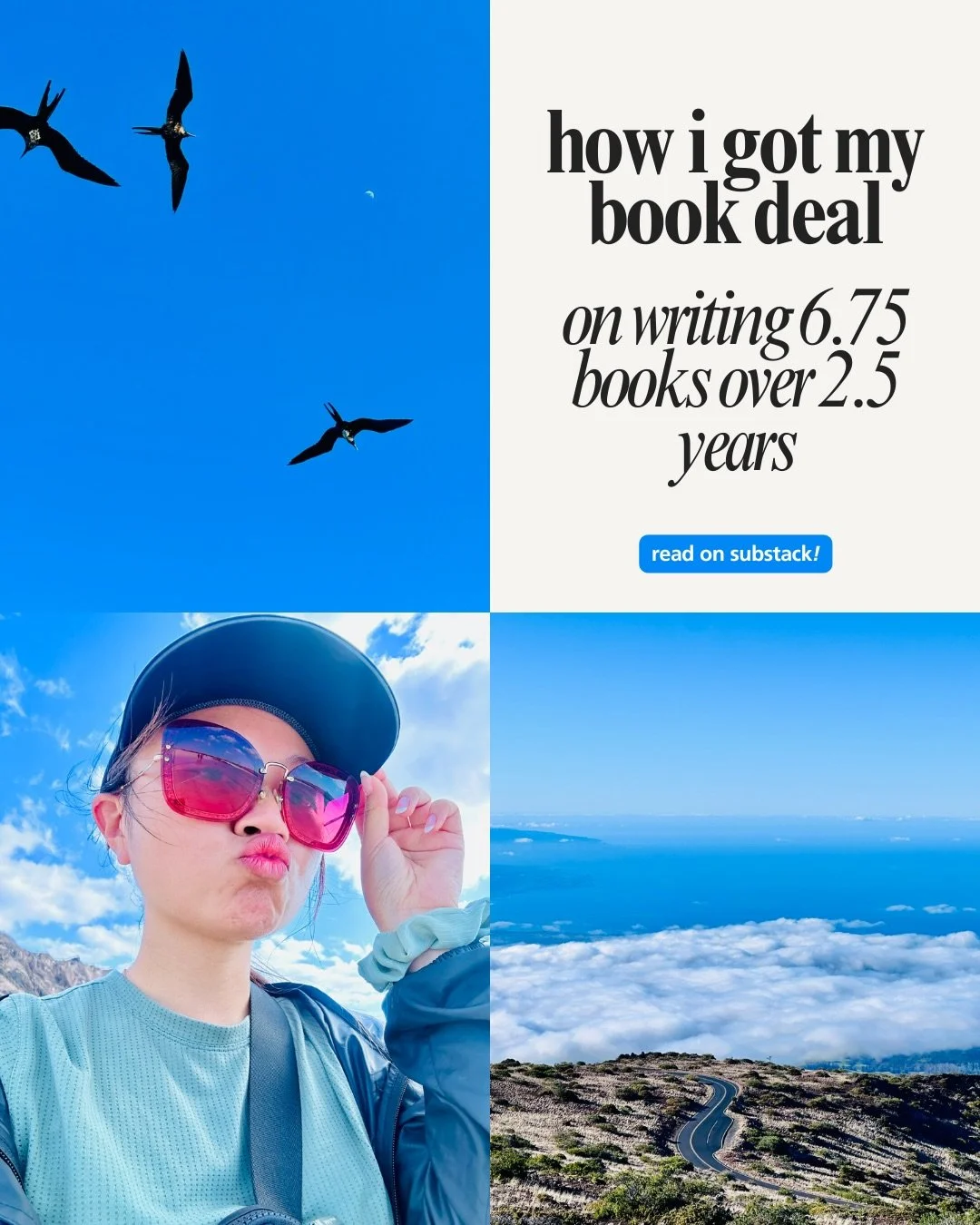 After spending 1.5 years on-and-off #onsubmission with three different books and reading more &ldquo;How I Got My Book Deal&rdquo; posts to pass time than I can count, it felt right to write my own. My book deal for WHITEFISH (Fall 2027) came fast, b