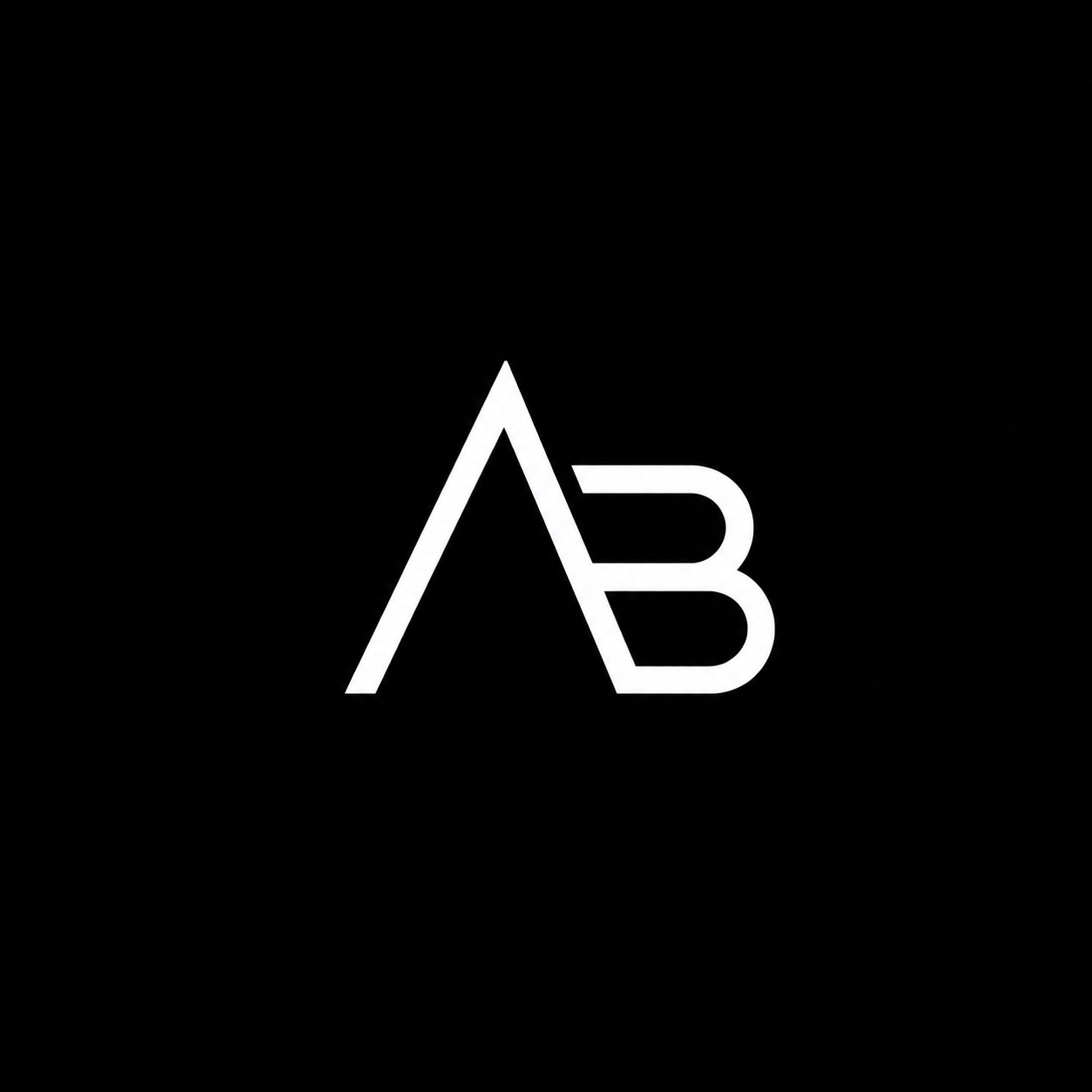 A black background with a white stylized letter 'A' combined with the number '3' forming a minimalistic logo.