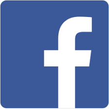 Facebook logo with white lowercase 'f' on a blue square background.