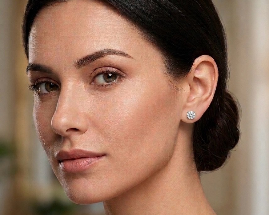 Solitaire brilliance, redefined with lab-grown perfection 💎 #LabGrownDiamonds #SolitaireEarrings #FineJewellery #EthicalLuxury #DiamondJewellery SustainableLuxury MinimalElegance LuxuryJewellery EverydayDiamonds ModernLuxury