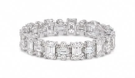 Emerald-Cut Eternity Band