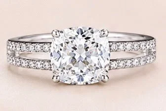 Round Solitaire Sunburst Ring