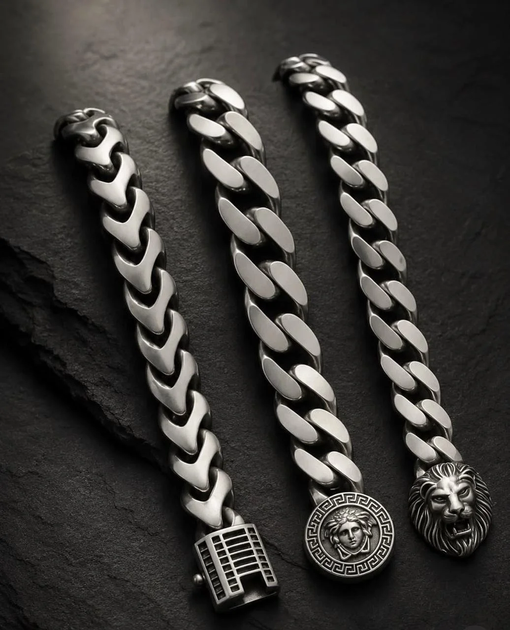 Sterling Silver Men's Bold Link Bracelets