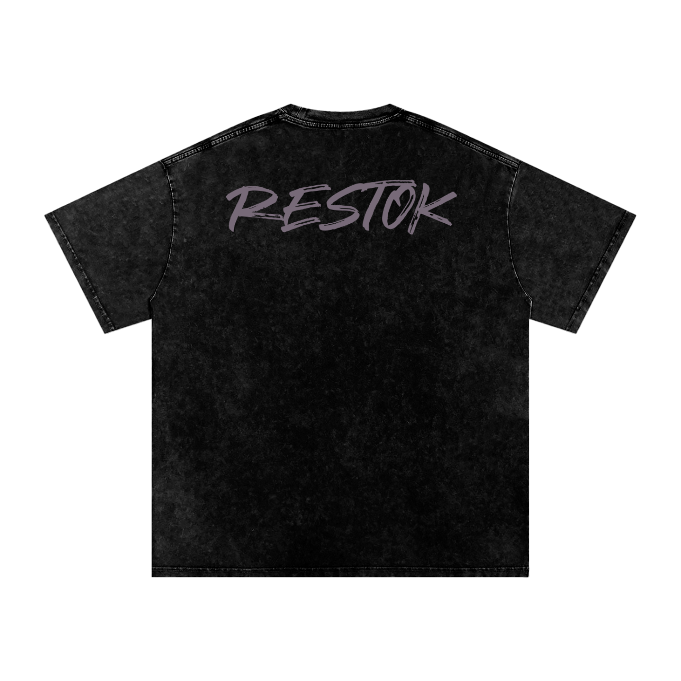 Snow washed oversized cotton tee, RESTOK