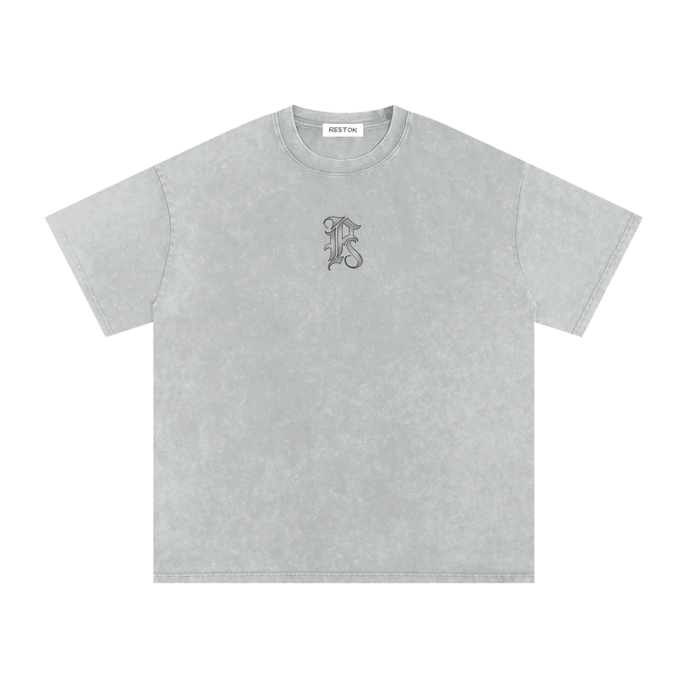 Snow washed oversized cotton tee, RESTOK