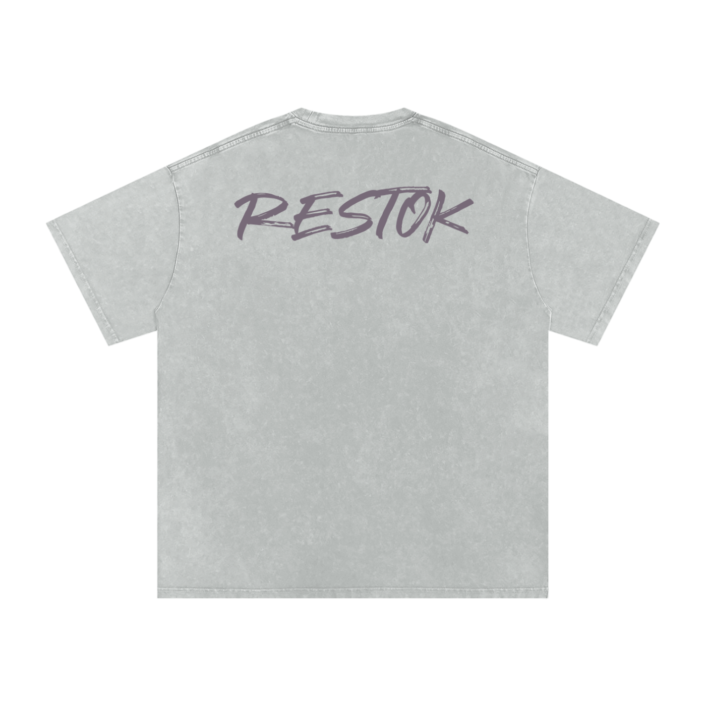 Snow washed oversized cotton tee, RESTOK