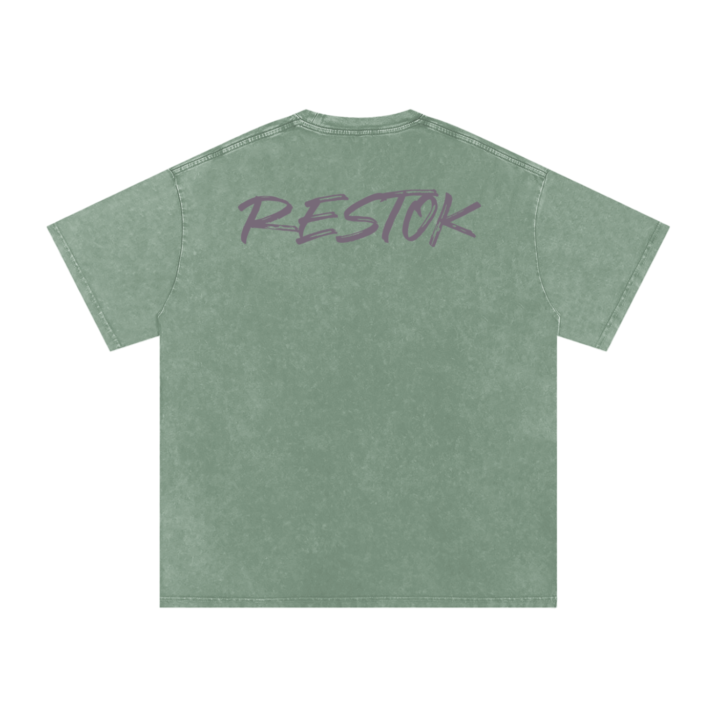 Snow washed oversized cotton tee, RESTOK