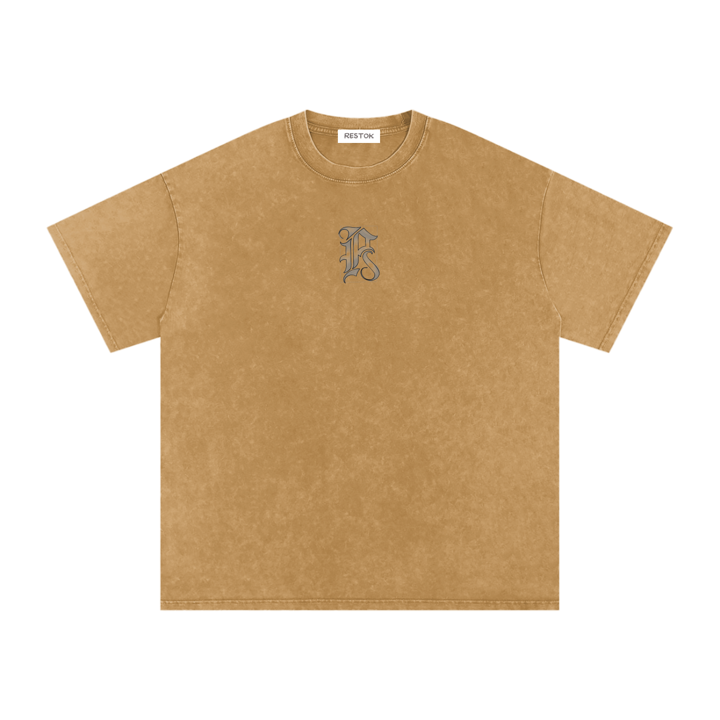 Snow washed oversized cotton tee, RESTOK