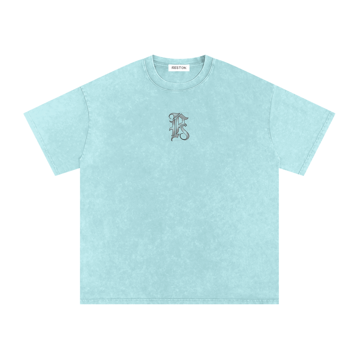 Snow washed oversized cotton tee, RESTOK