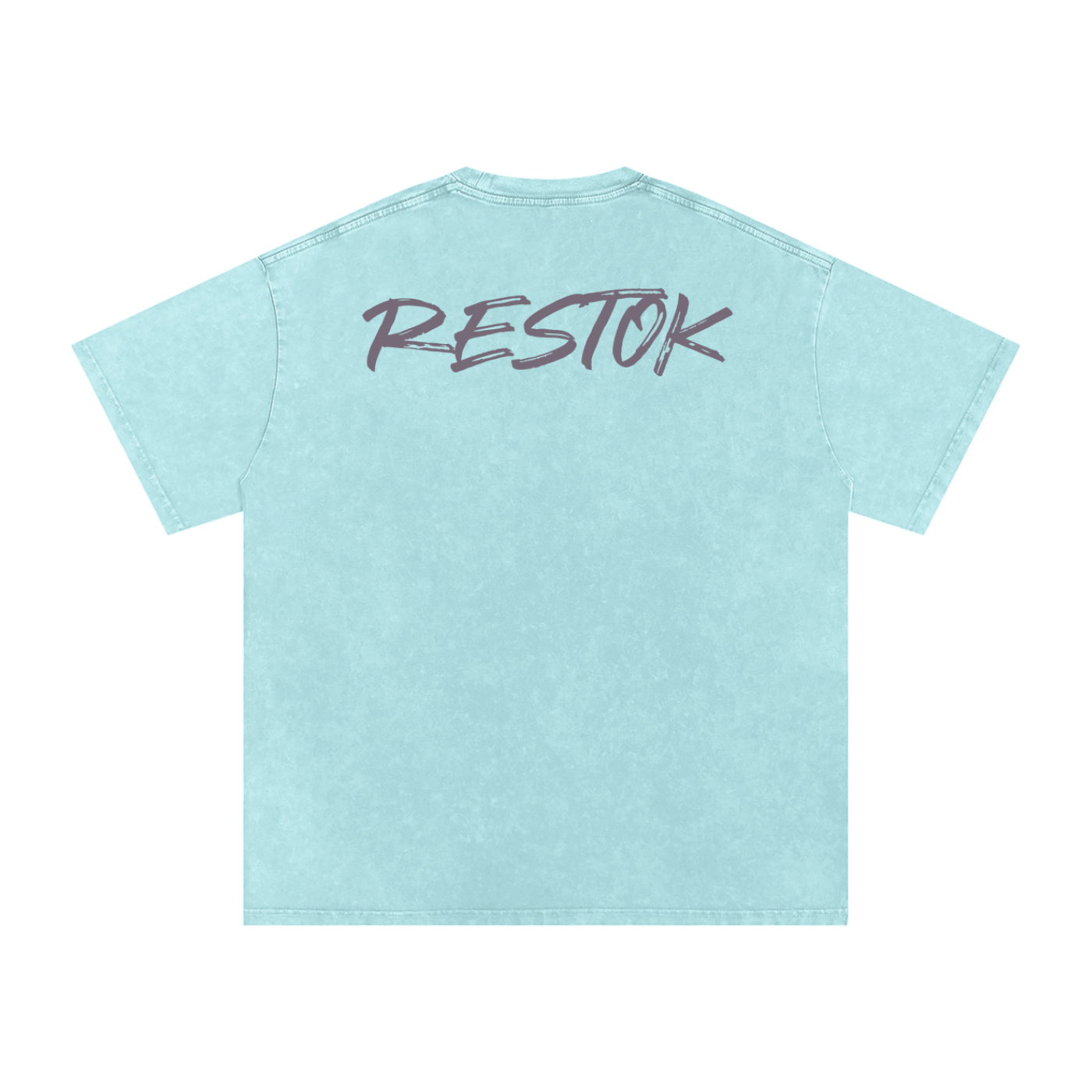 Snow washed oversized cotton tee, RESTOK