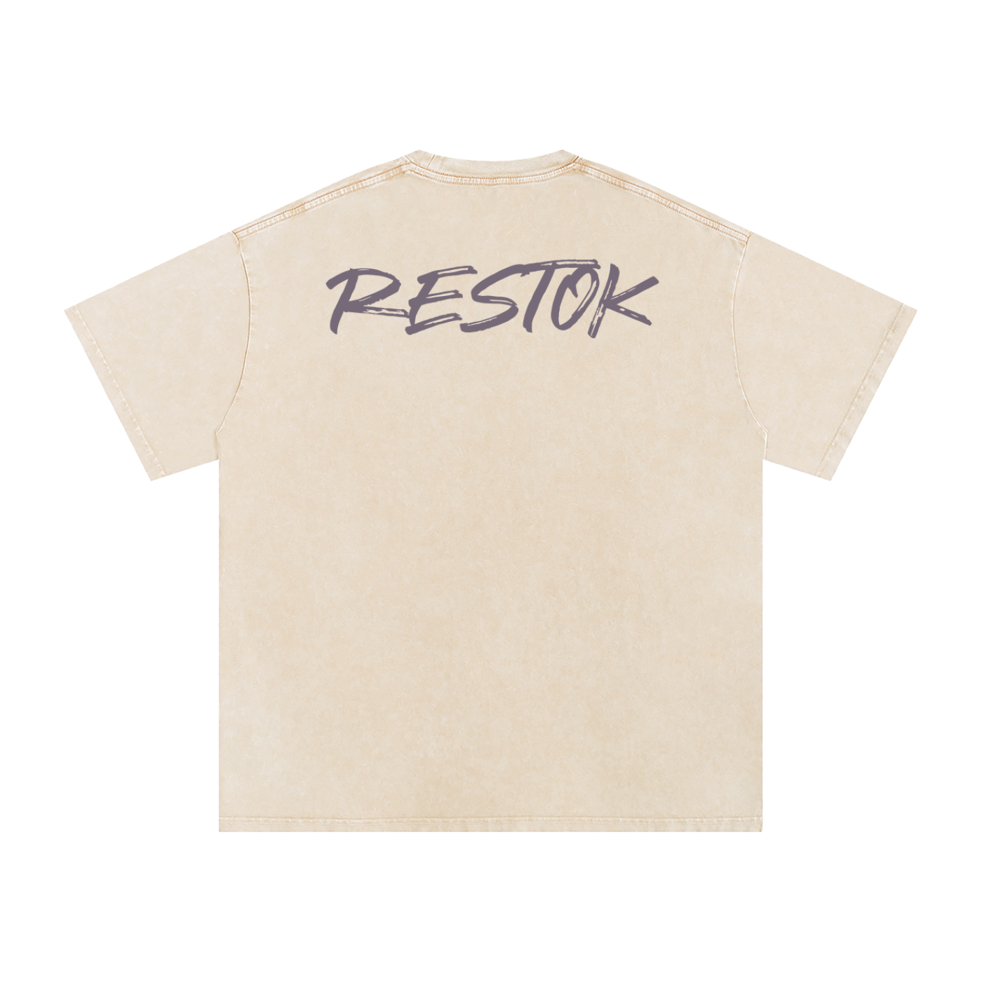 Snow washed oversized cotton tee, RESTOK