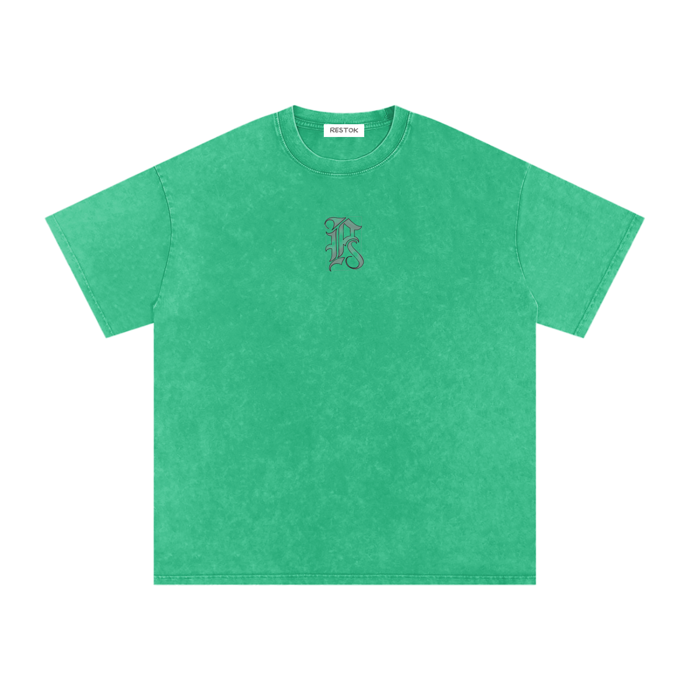 Snow washed oversized cotton tee, RESTOK