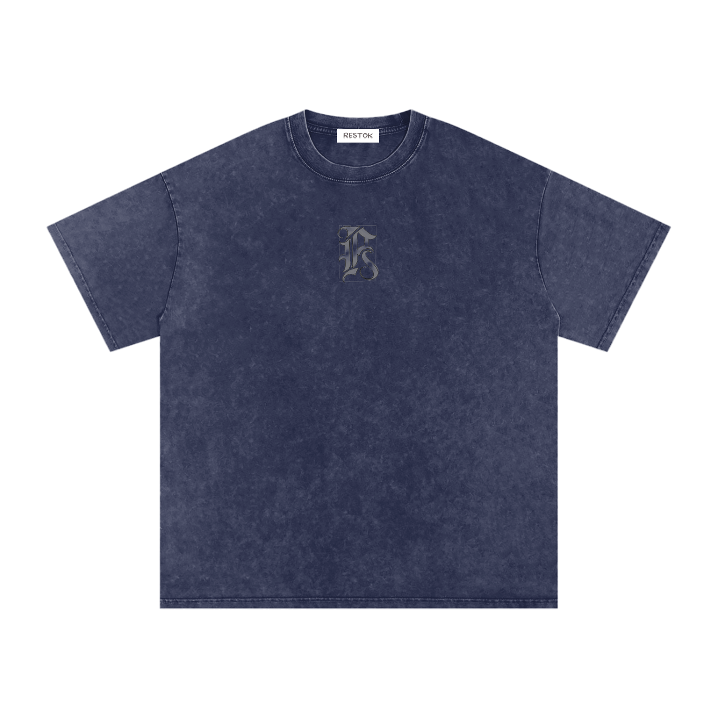 Snow washed oversized cotton tee, RESTOK