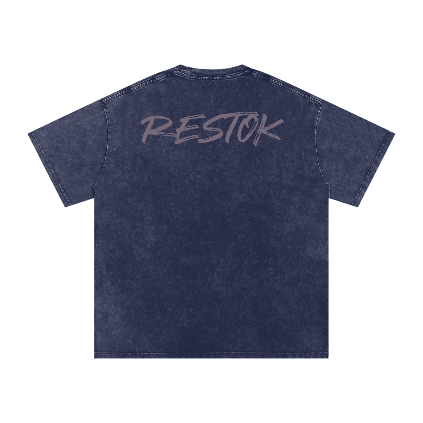 Snow washed oversized cotton tee, RESTOK