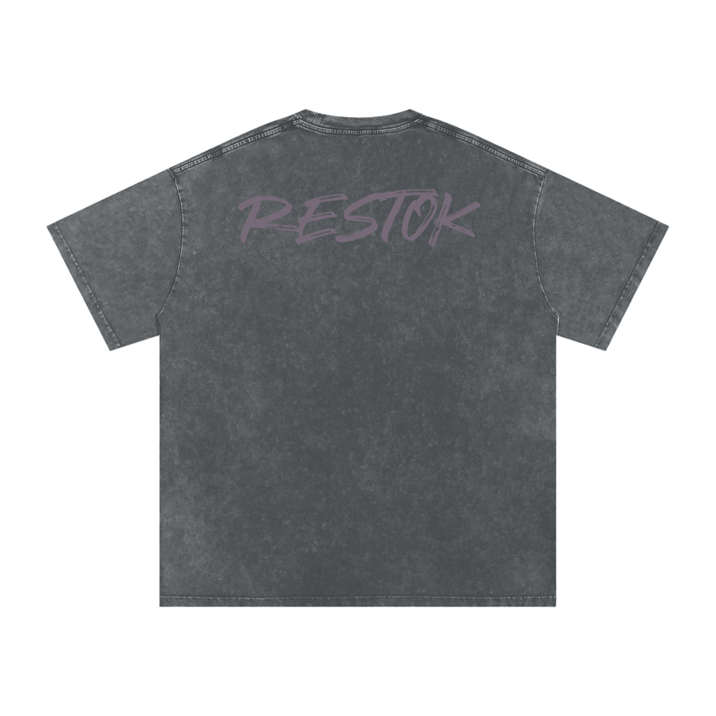 Snow washed oversized cotton tee, RESTOK