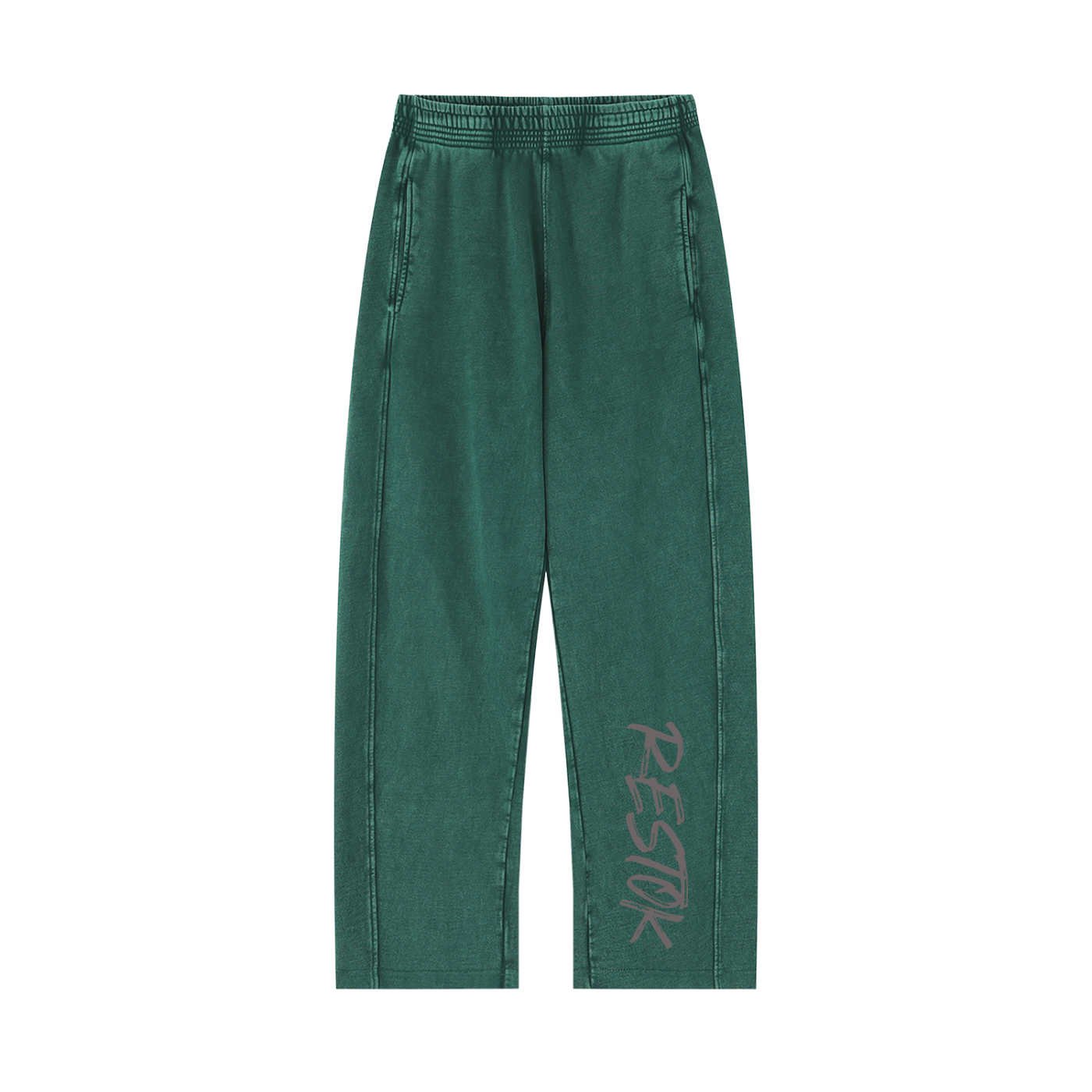 Unisex Mineral Wash Straight Sweatpants