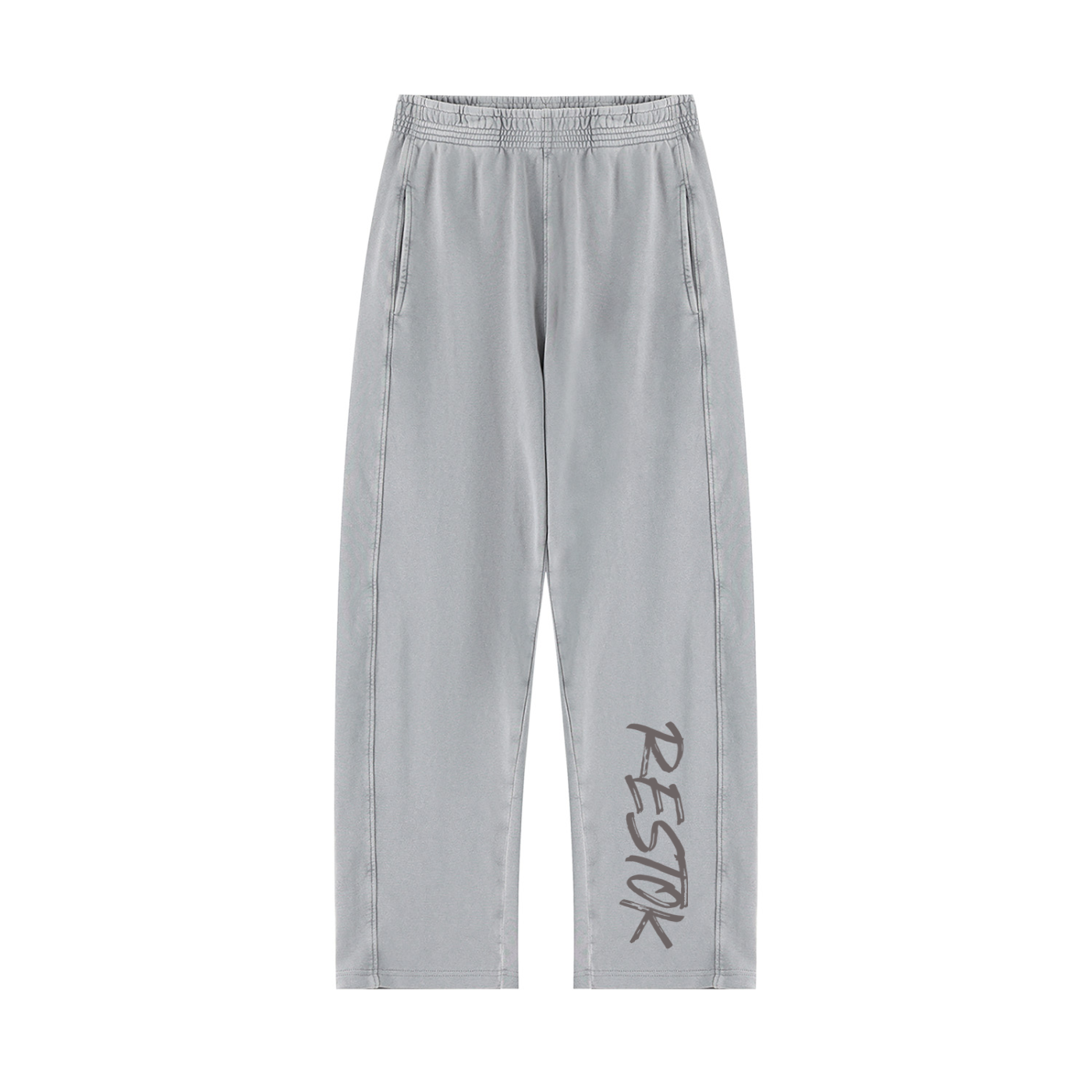 Unisex Mineral Wash Straight Sweatpants