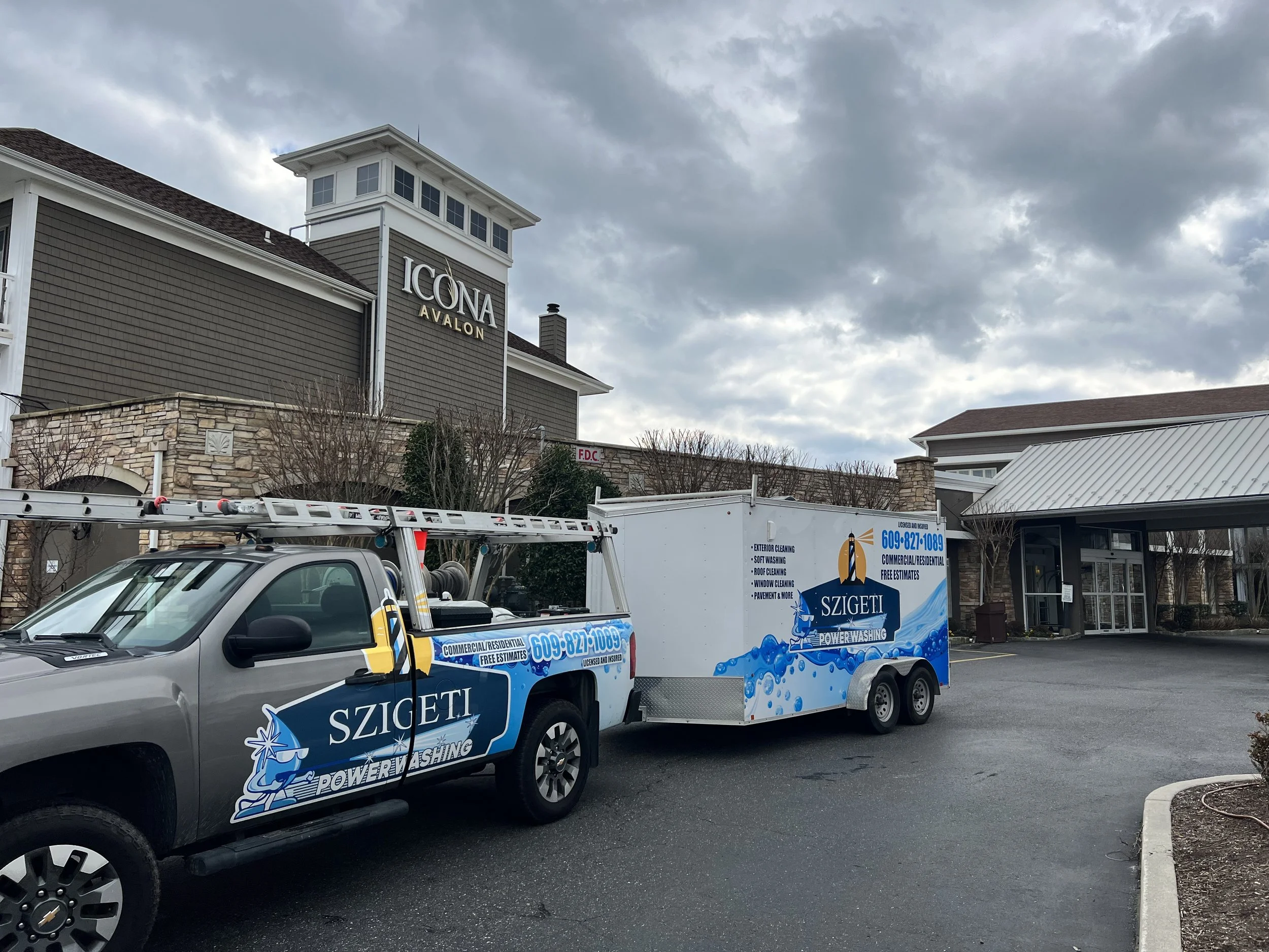 Szigeti Power Washing truck Cape May