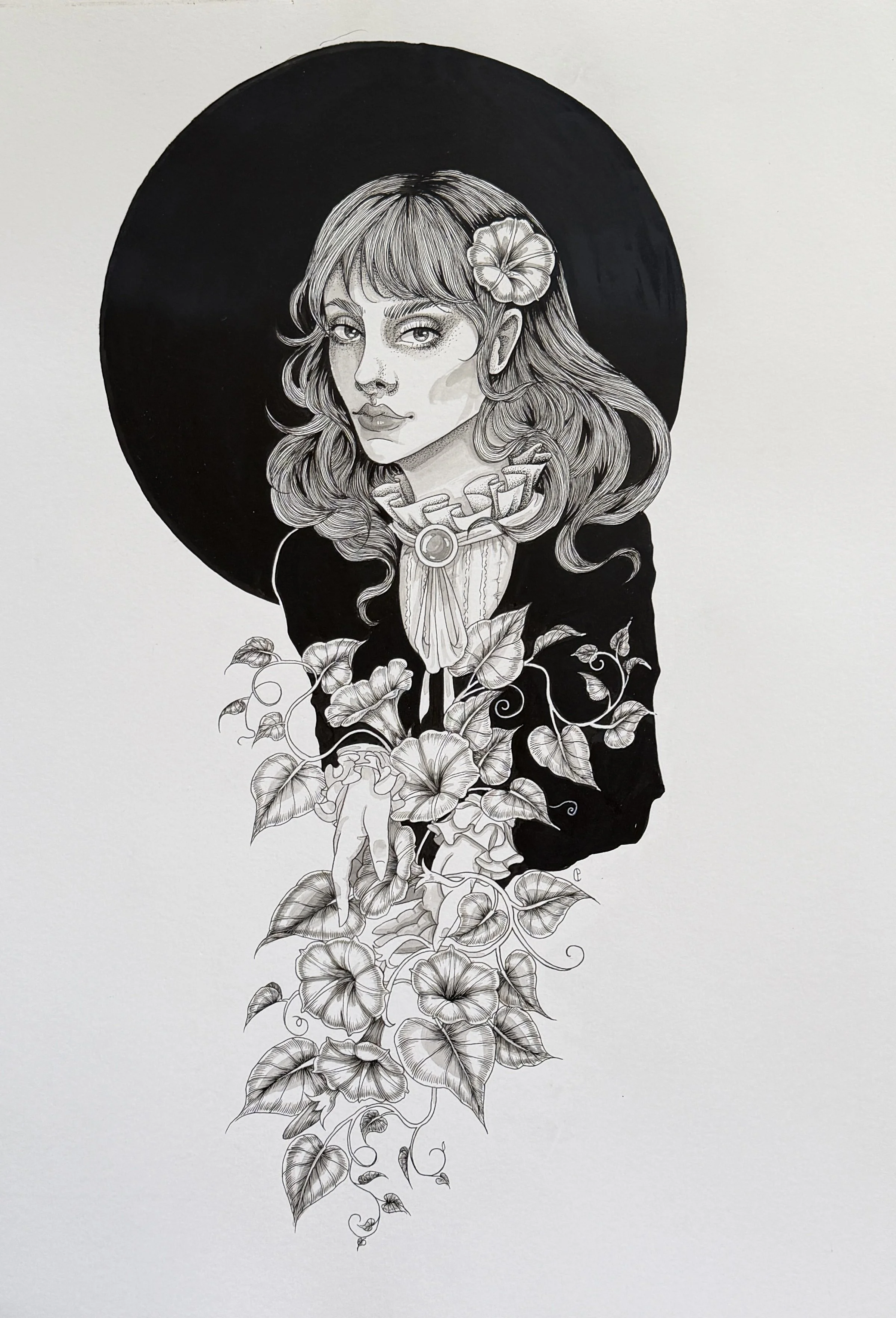 Mourning Glory
Ink on Paper