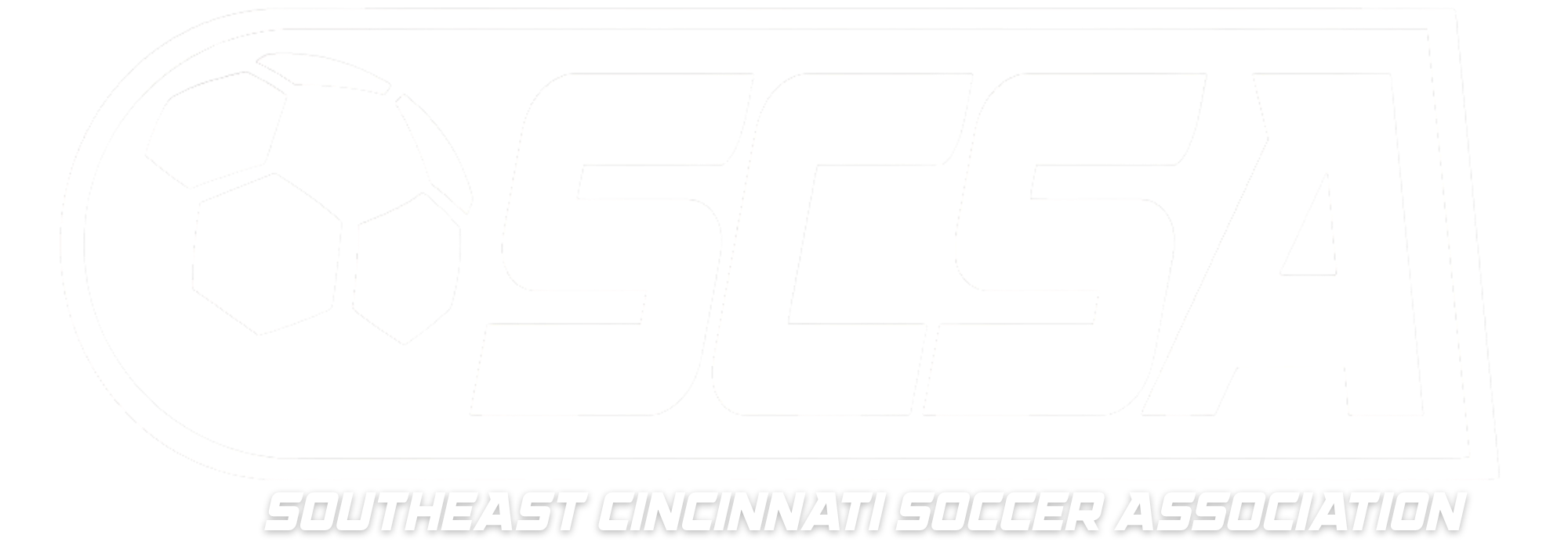 Logo of the Southeast Cincinnati Soccer Association featuring a stylized soccer ball and the initials 'SESA'.
