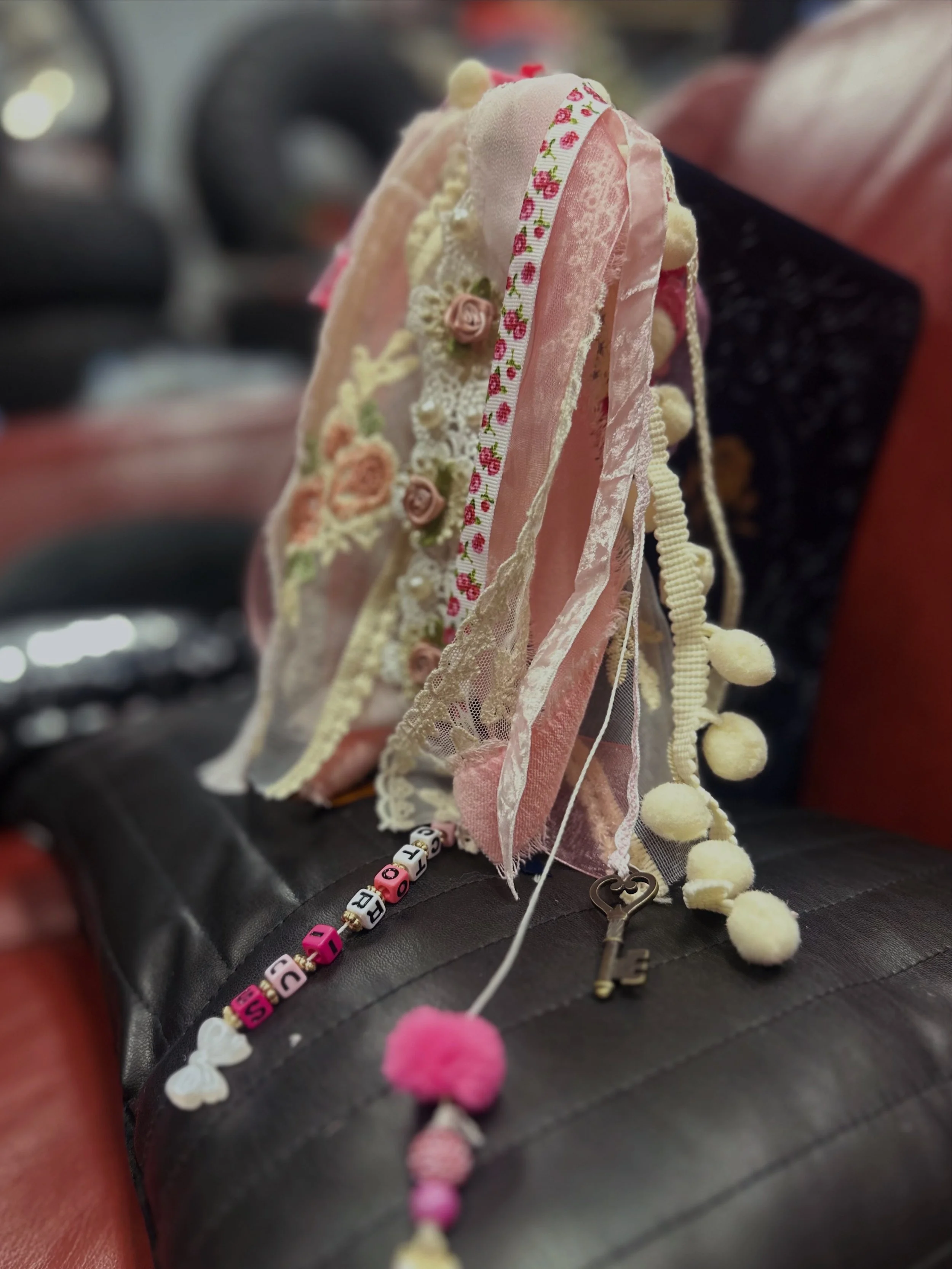 🌸 The "Cherished" Pastel Dream | Shabby Chic Junk Bible Bookmark