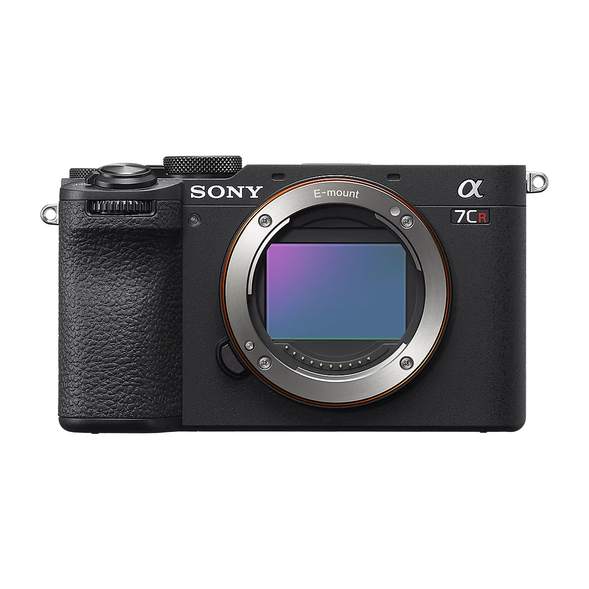 Cuerpo de cámara Sony A7CR sobre fondo blanco