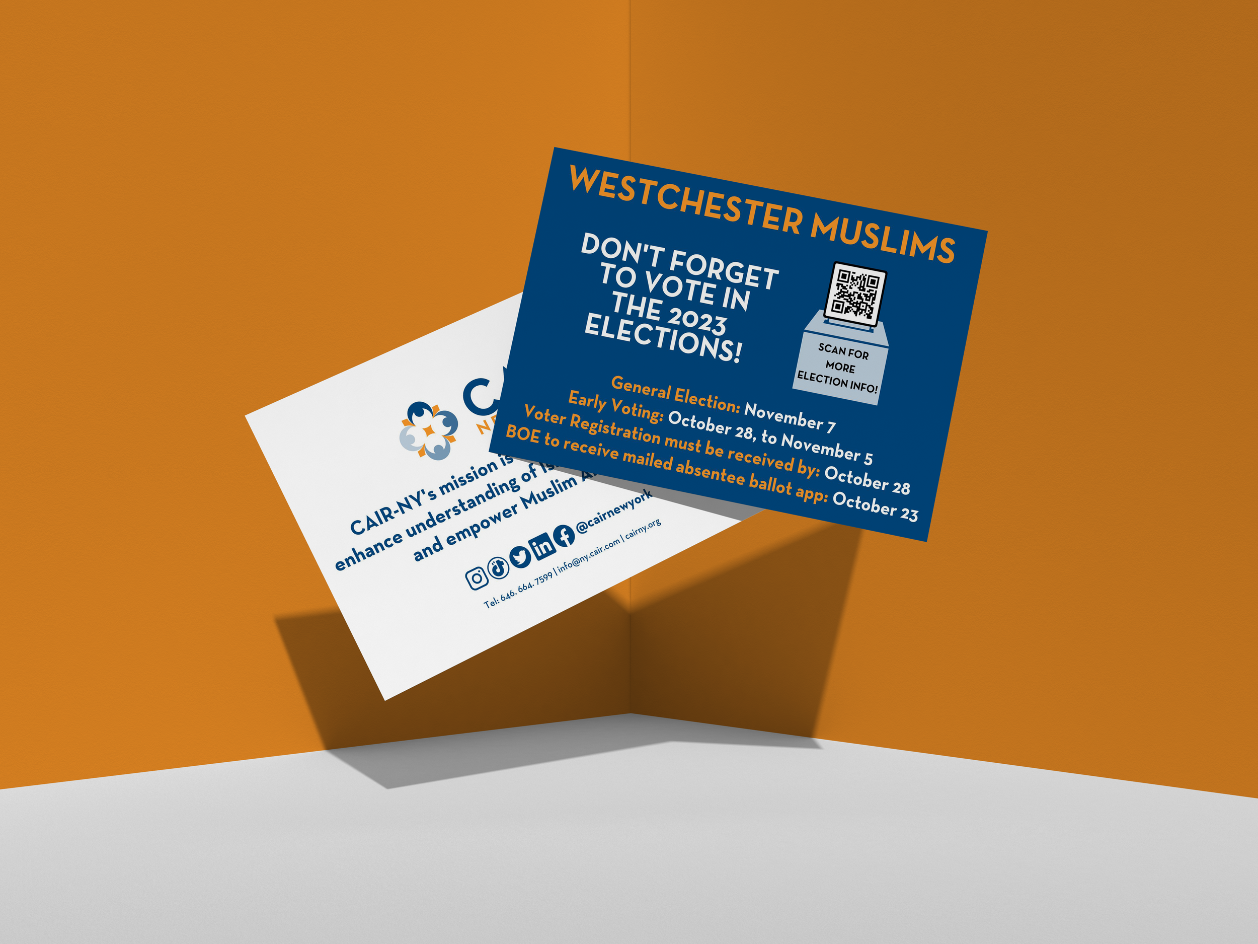Wetchester Muslims Postcard Design