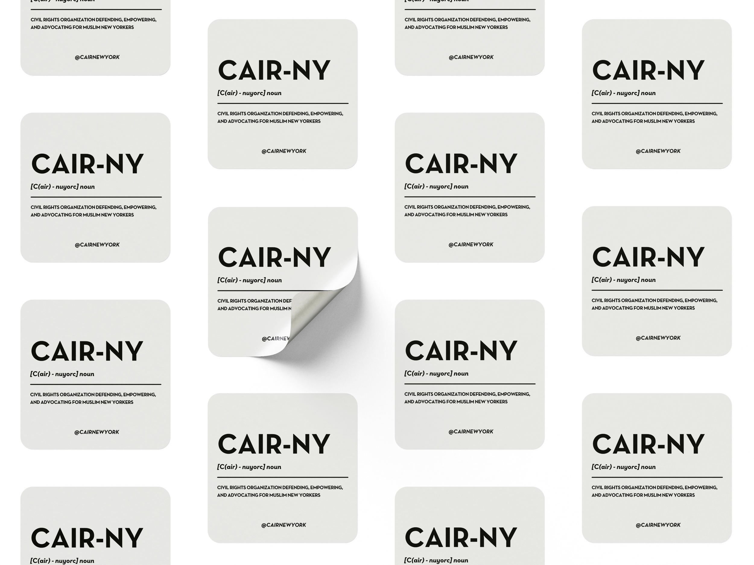 CAIR NY Sticker Design