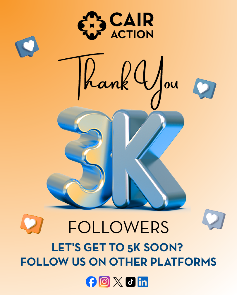 CAIR Action 3k Followers Design
