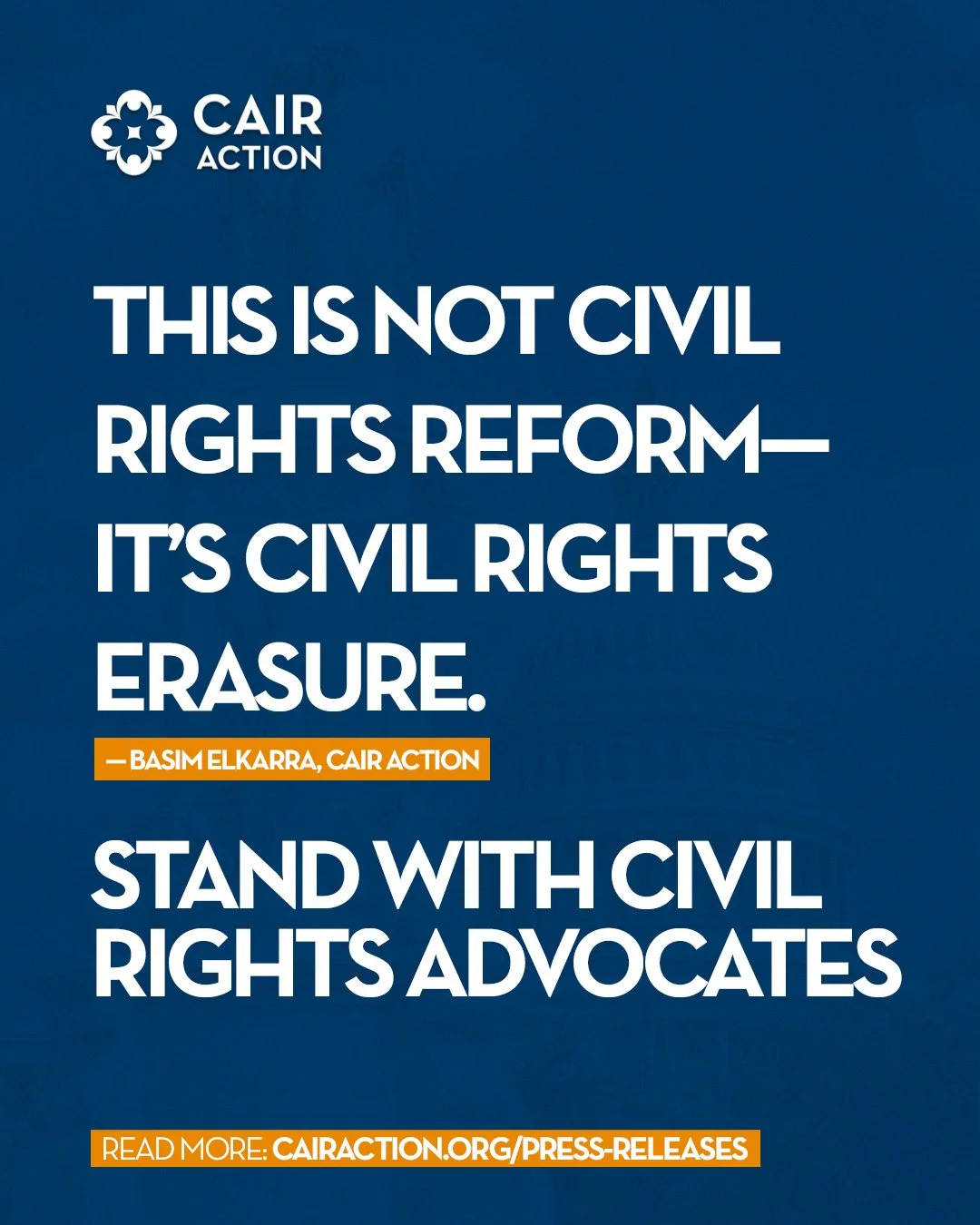 CAIR ACTION Civil Rights Erasure Statement 