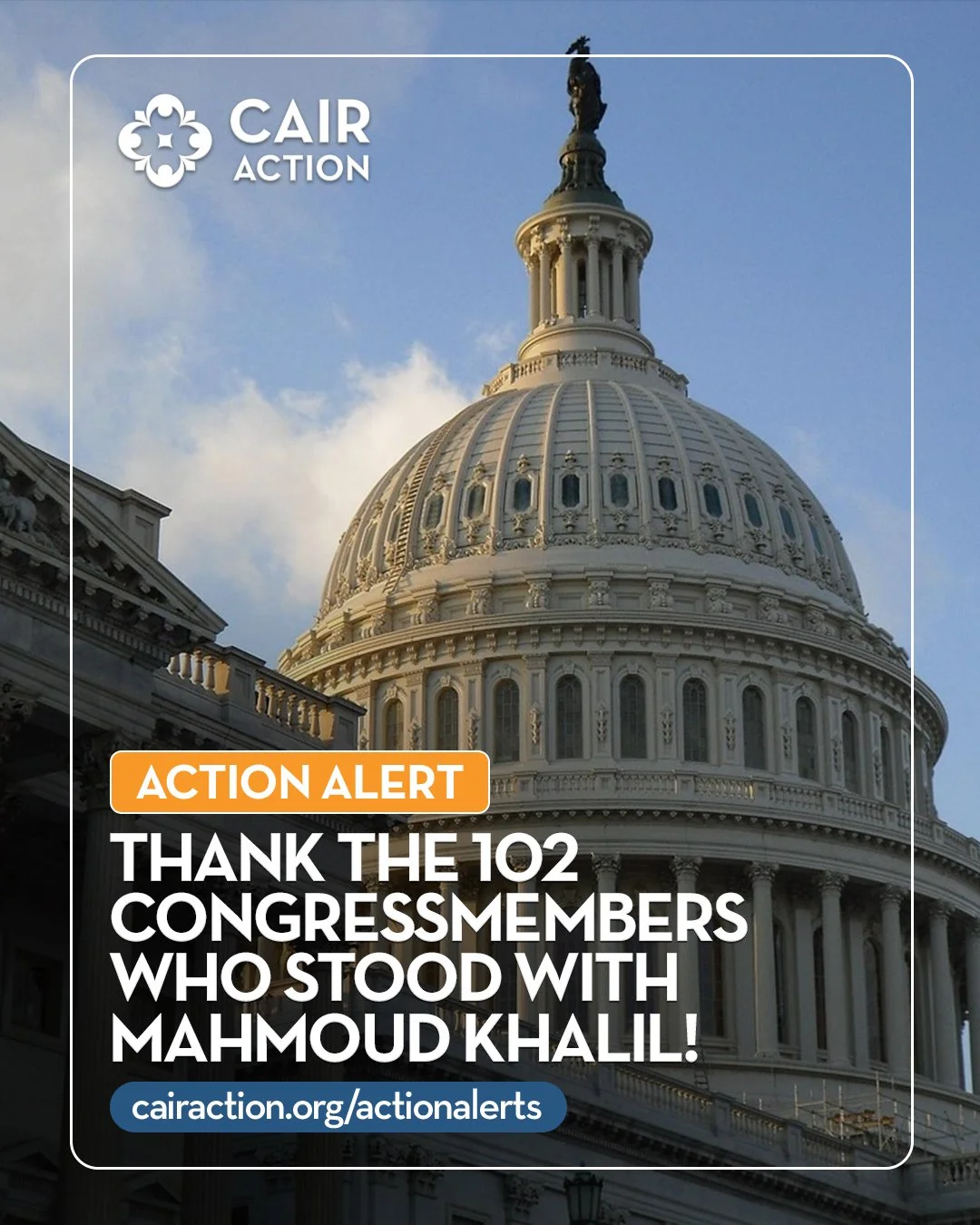 Khalil Thank You Action Alert Post