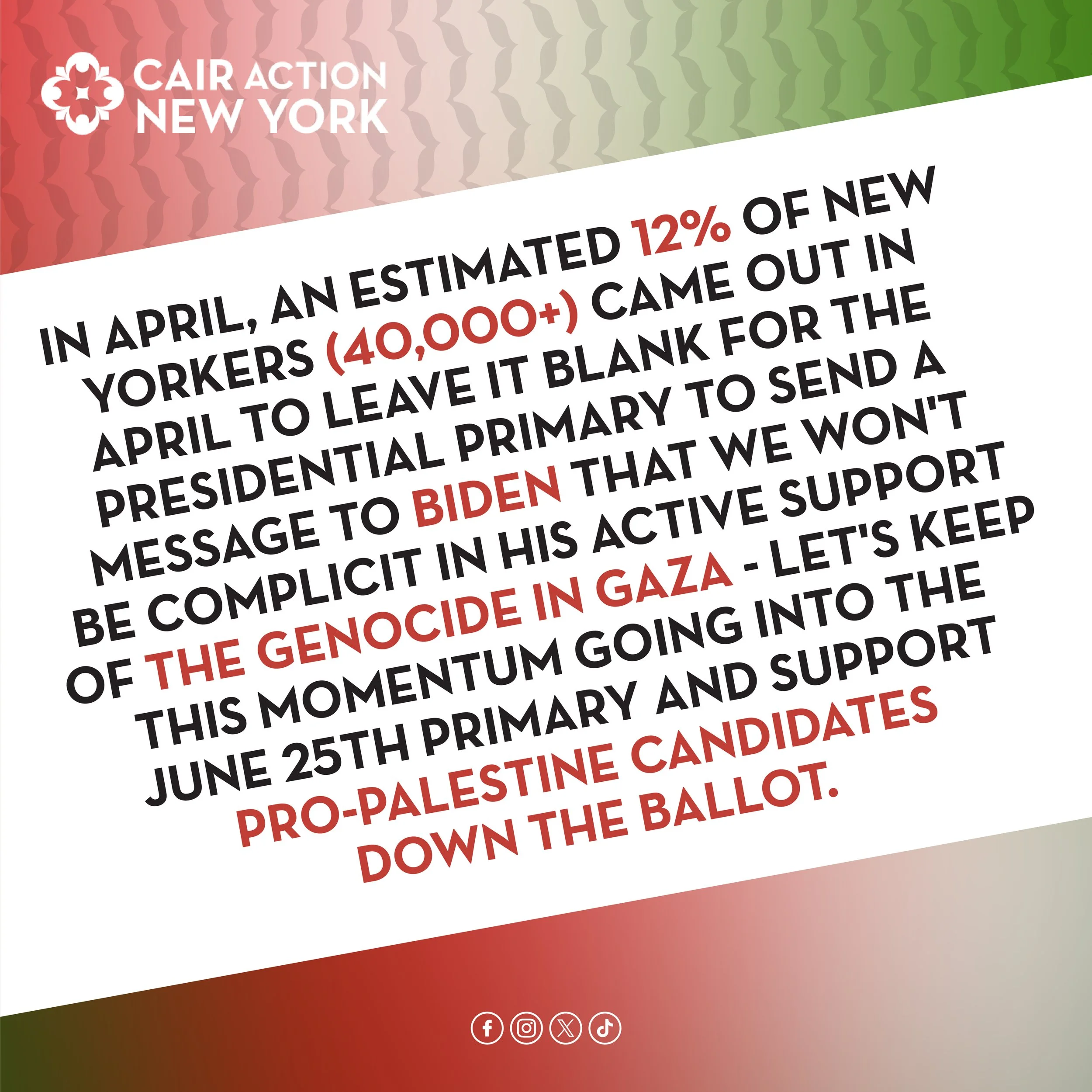 CAIR Action New York Leave It Blank