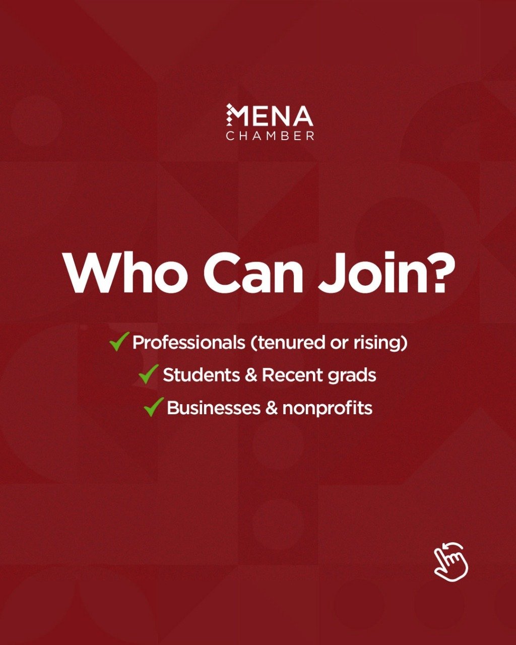 Who Can Join? - MENA Chamber