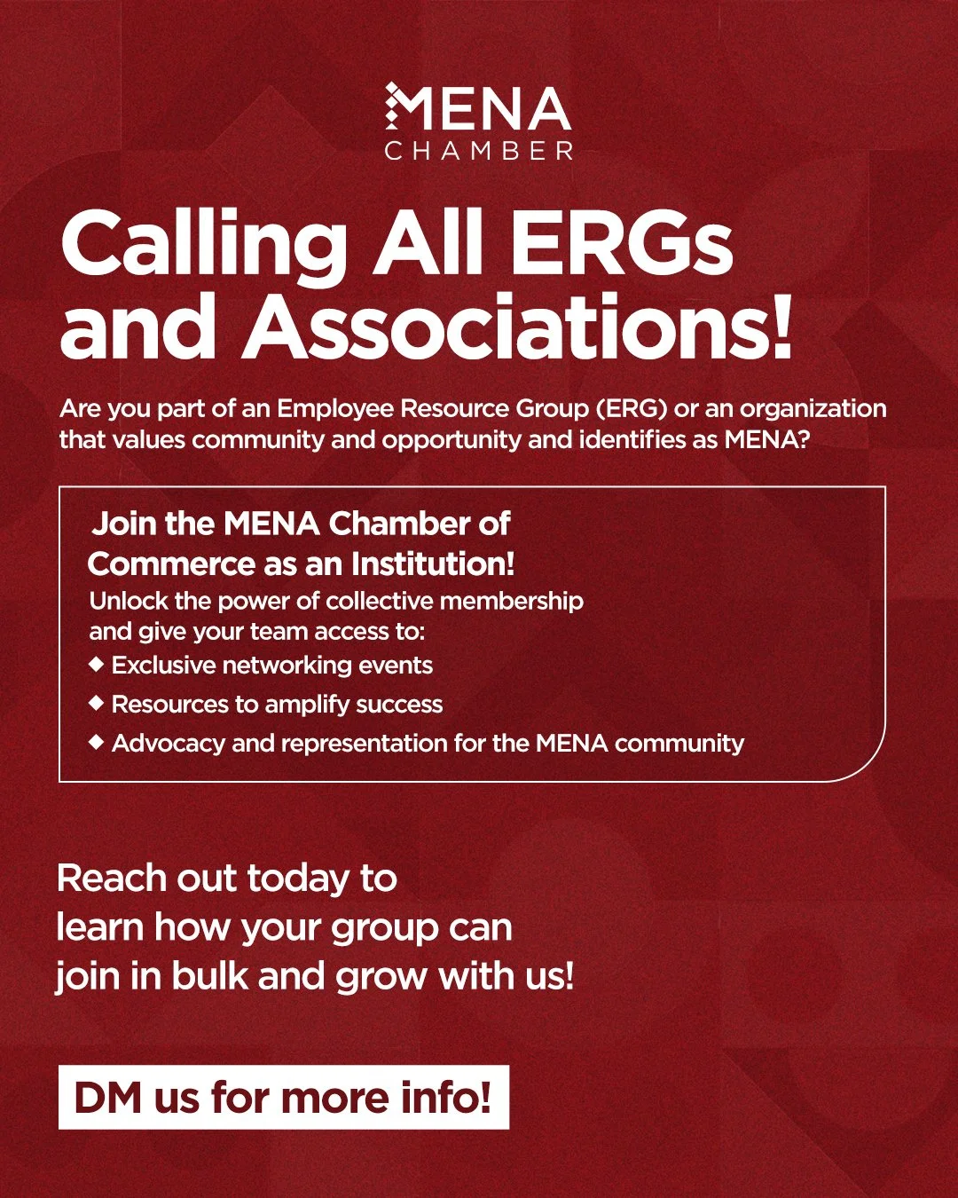 Calling All ERGs and Associations!