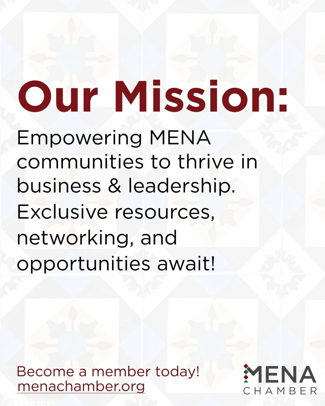 Our Mission - MENA Chamber