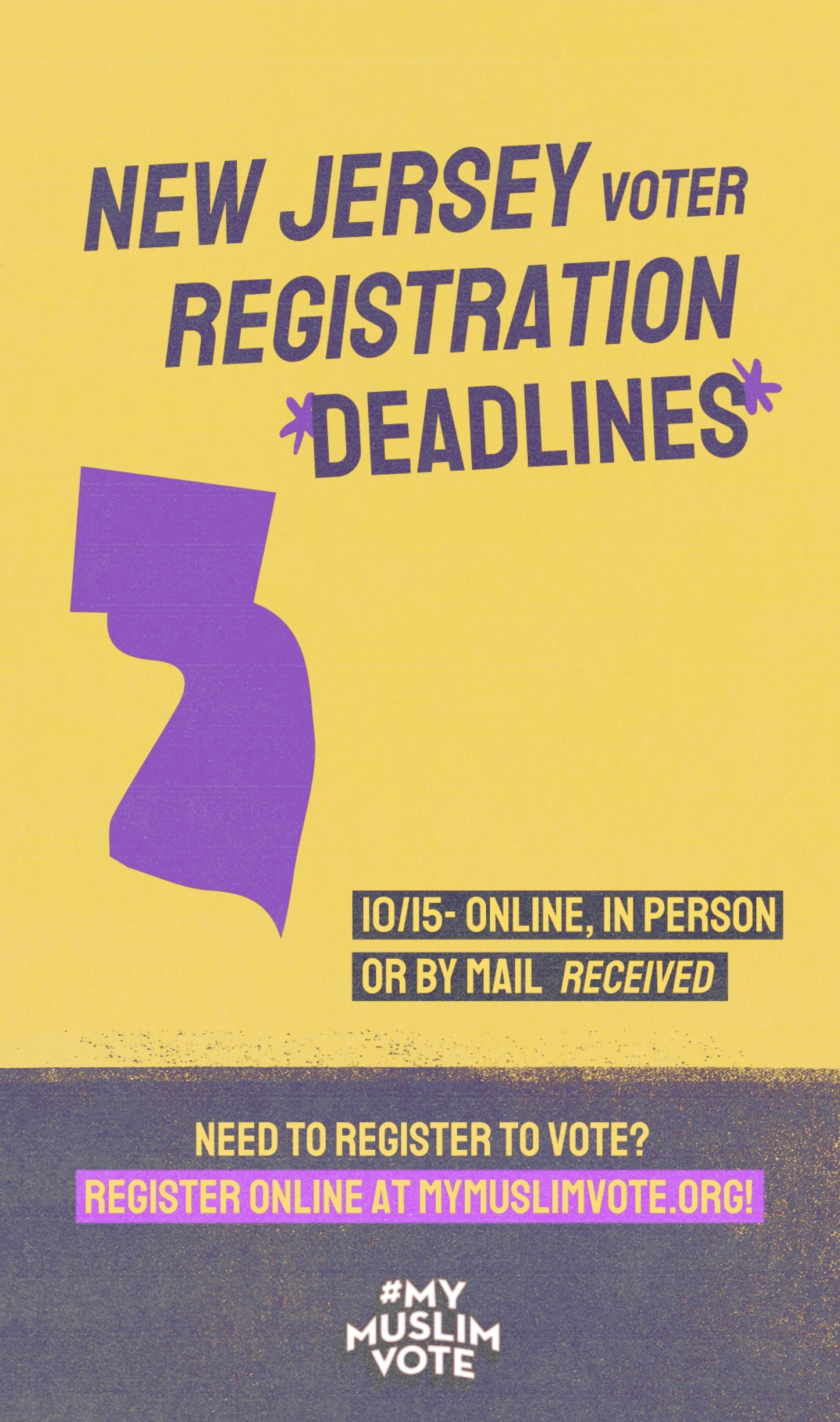 NJ 2024 Voter Registration Deadline