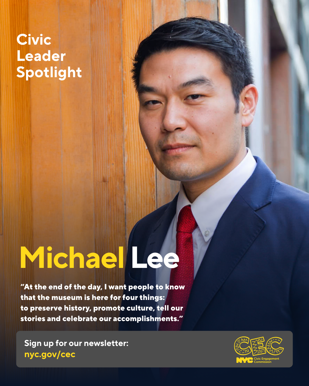 Civic Leader Spotlight - Michael Lee