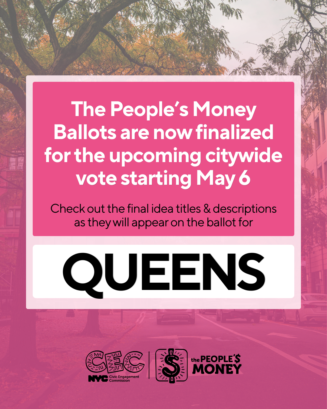 Queens Borough Ballot 